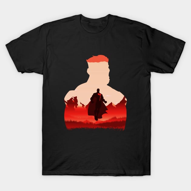 Omni man - Invincible T-Shirt by MyRetroArt